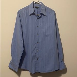 Express 1MX Modern Fit Button Down Collared Shirt Size Medium